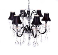 Подвесная люстра Denica LDP 66249-6 BK Lumina Deco Подвесная люстра Denica LDP 66249-6 BK Lumina Deco