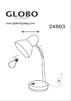 Офисная настольная лампа Carbon 24893 Globo Офисная настольная лампа Carbon 24893 Globo