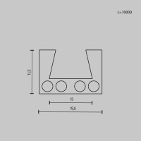Шинопровод Busbar trunkings Elasity TRX160-1110B Maytoni