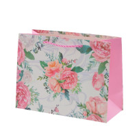 Пакет подарочный S (бумага 210г/м2, блок микс 12шт), L24 W10 H18 см, 4в.