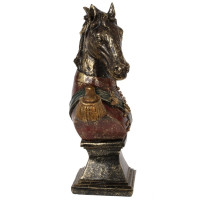 Фигурка декоративная "Бюст лошади", L13 W8 H24 см