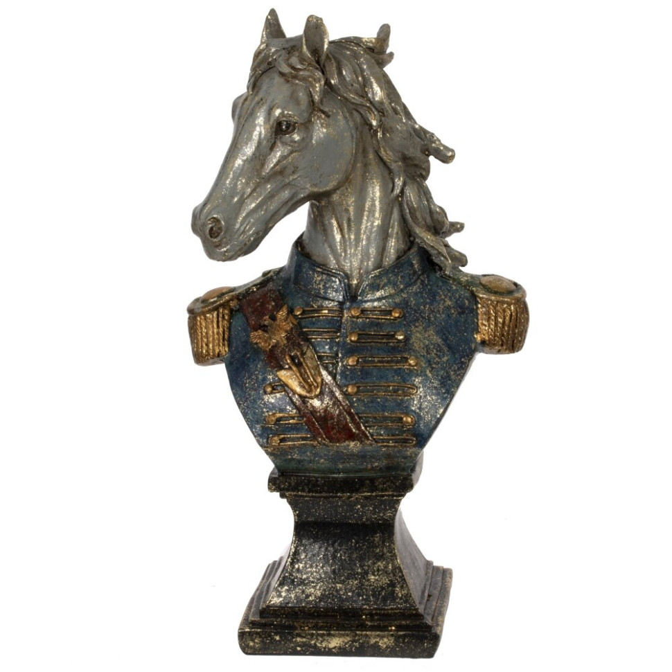 Фигурка декоративная "Бюст лошади", L13 W8 H24 см