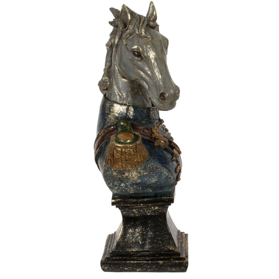 Фигурка декоративная "Бюст лошади", L13 W8 H24 см