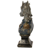 Фигурка декоративная "Бюст лошади", L13 W8 H24 см