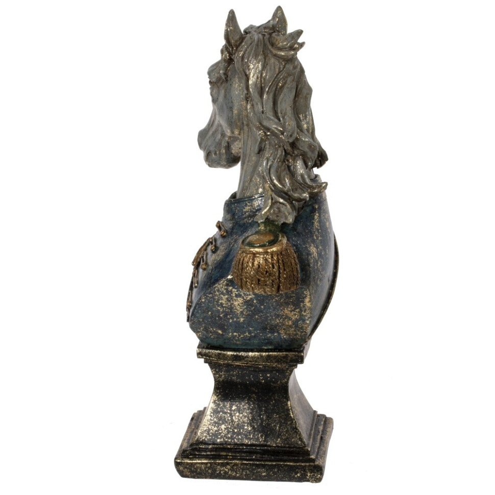 Фигурка декоративная "Бюст лошади", L13 W8 H24 см