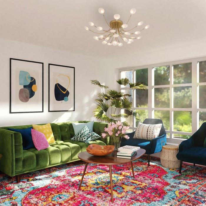 Потолочная люстра Skein 4197-28C F-Promo