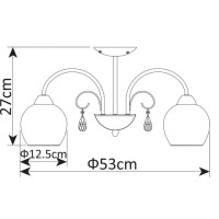 Потолочная люстра Millo A9548PL-5CC Arte Lamp Потолочная люстра Millo A9548PL-5CC Arte Lamp
