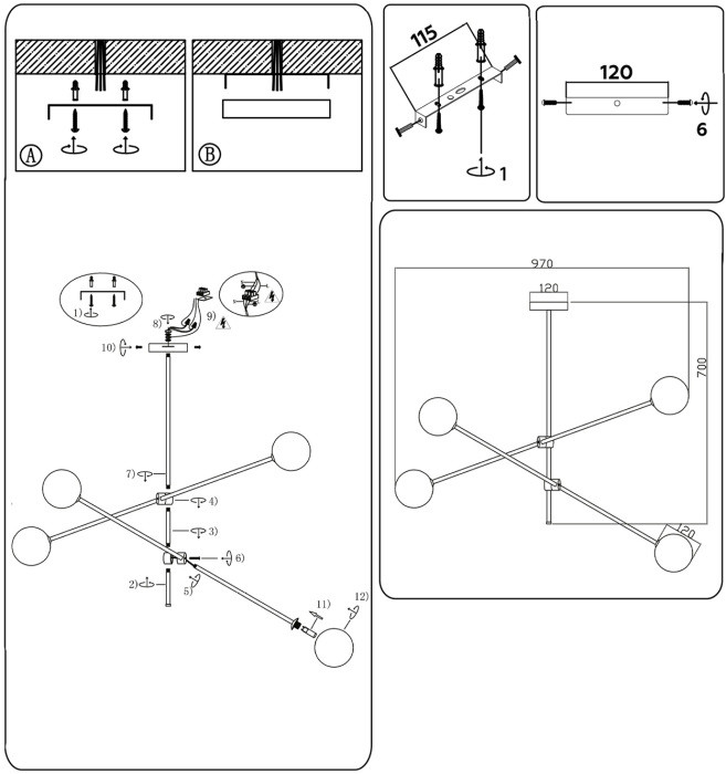 Потолочная люстра Traditional TR2505 Ambrella