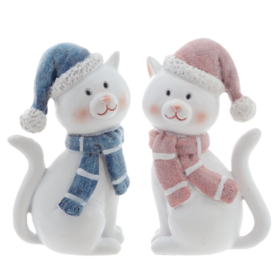 Фигурка декоративная "Кошка",  L5 W4 H9 см, 2в.