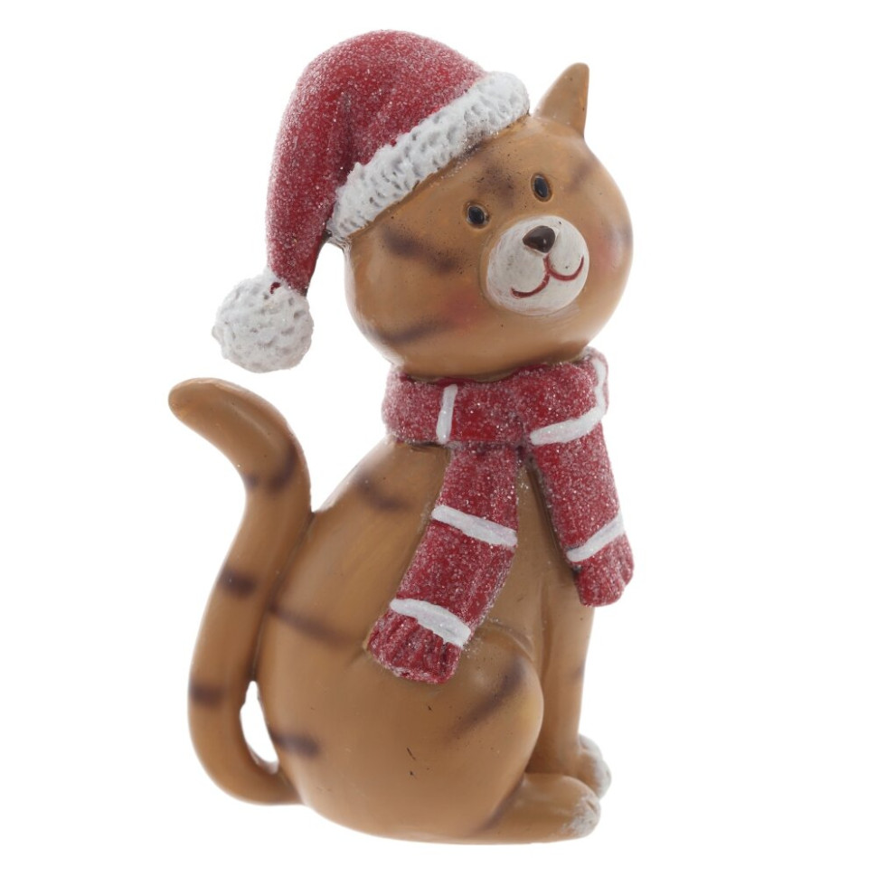 Фигурка декоративная "Кошка",  L5 W4 H9 см, 2в.