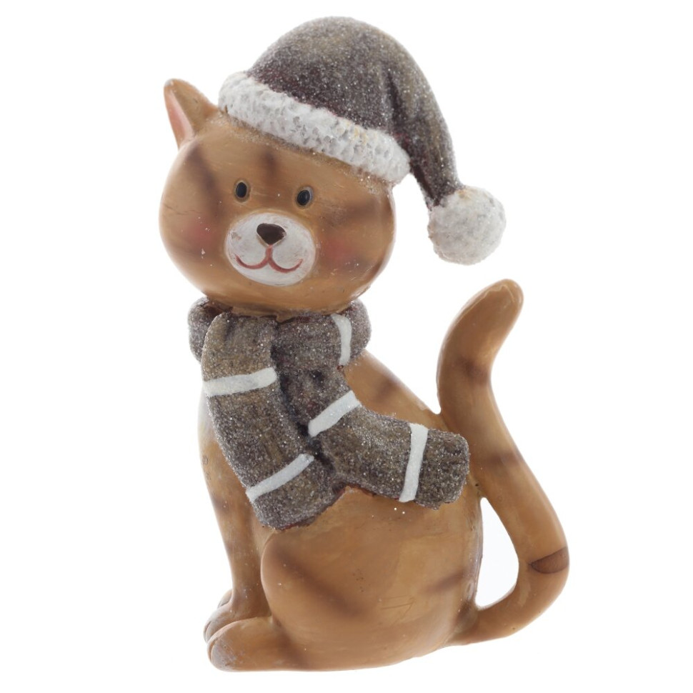 Фигурка декоративная "Кошка",  L5 W4 H9 см, 2в.