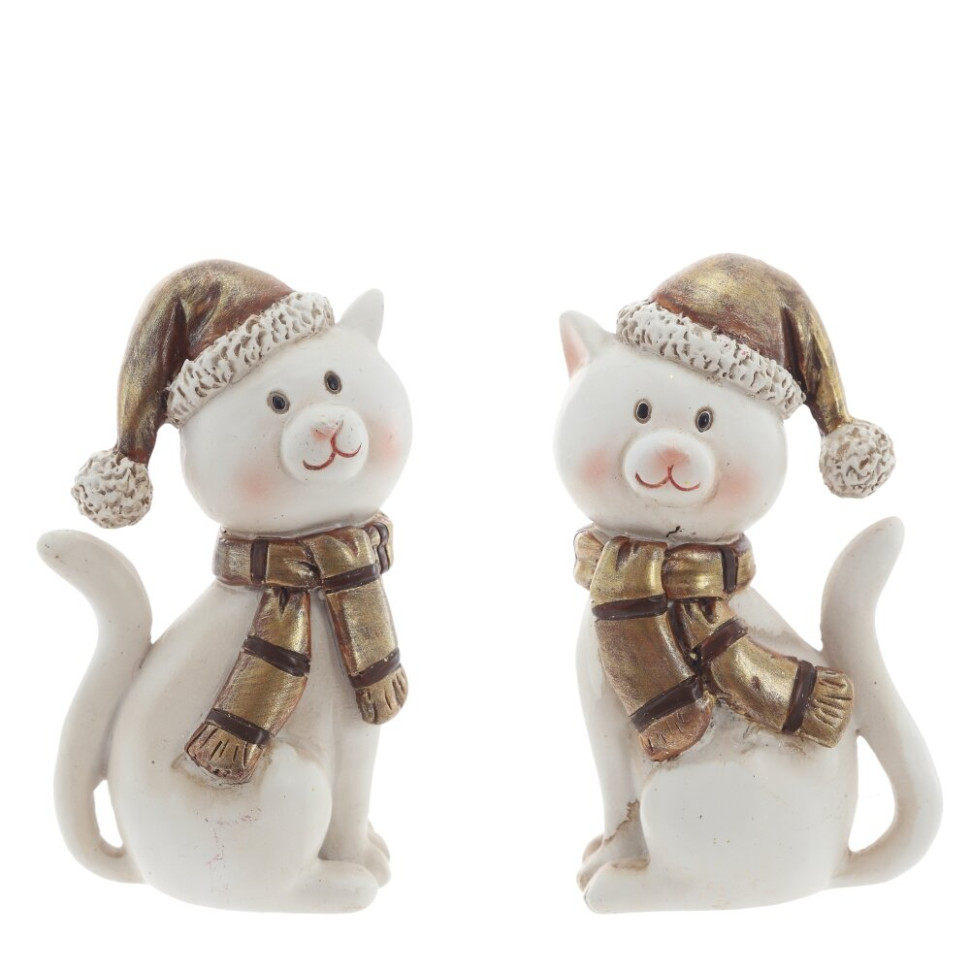 Фигурка декоративная "Кошка",  L5 W4 H9 см, 2в.