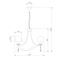 Подвесная люстра Eurosvet 60063/6 золото