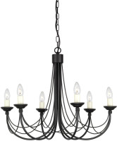 Подвесная люстра Carisbrooke CB6-BLACK Elstead