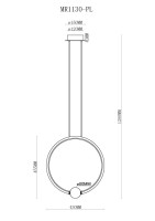 Подвесной светильник Victory MR1130-PL MyFar Подвесной светильник Victory MR1130-PL MyFar