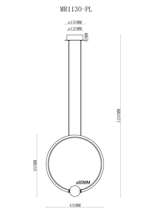 Подвесной светильник Victory MR1130-PL MyFar