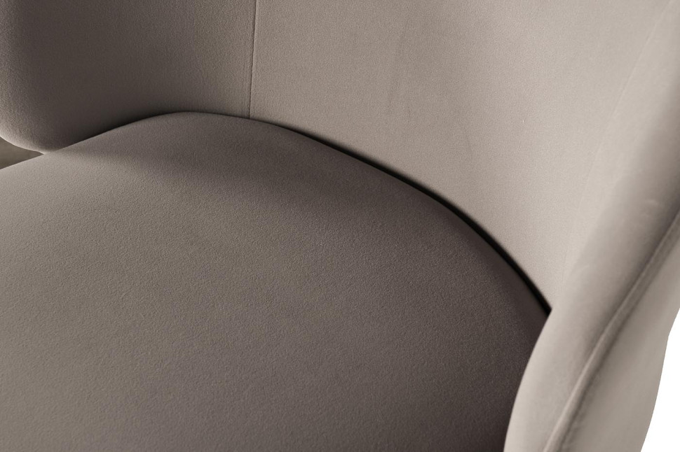 Стул обеденный велюровый серый