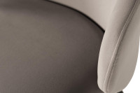 Стул обеденный велюровый серый