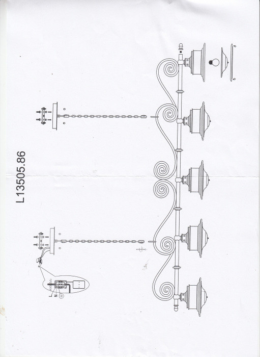 Подвесная люстра Brigg L13505.86 L'Arte Luce