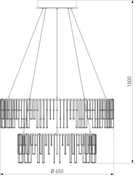 Подвесной светильник Firefly 454/2 Bogate's