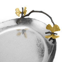 Поднос Michael Aram "Butterfly Ginkgo", овальный, 29х25 см