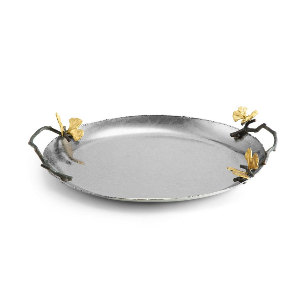 Поднос Michael Aram "Butterfly Ginkgo", овальный, 29х25 см