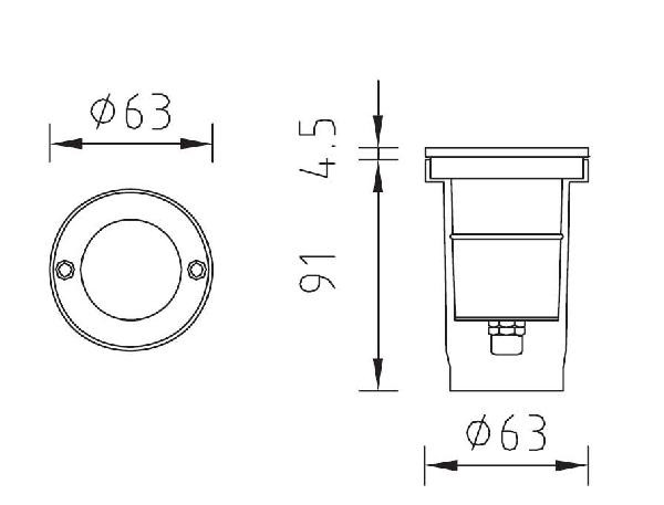 Встраиваемый светильник уличный  73201А Oasis Light