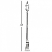 Наземный фонарь  83409L W Oasis Light