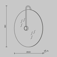 Настенный светильник Mare MOD305WL-03CH Maytoni Настенный светильник Mare MOD305WL-03CH Maytoni