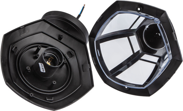 Настенный фонарь уличный  НБУ 07-40-004 «Дели 3» черный ЭРА