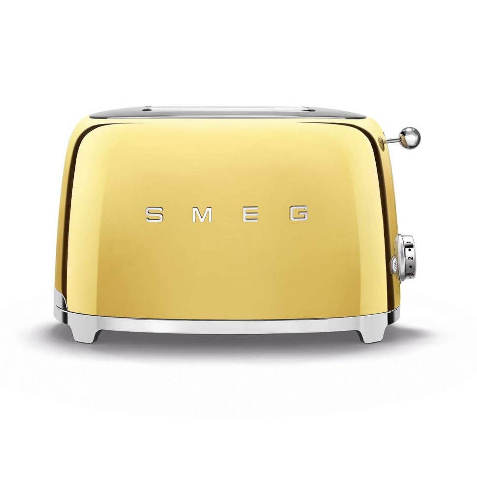 Тостер на 2 ломтика 950Вт."Smeg" золото