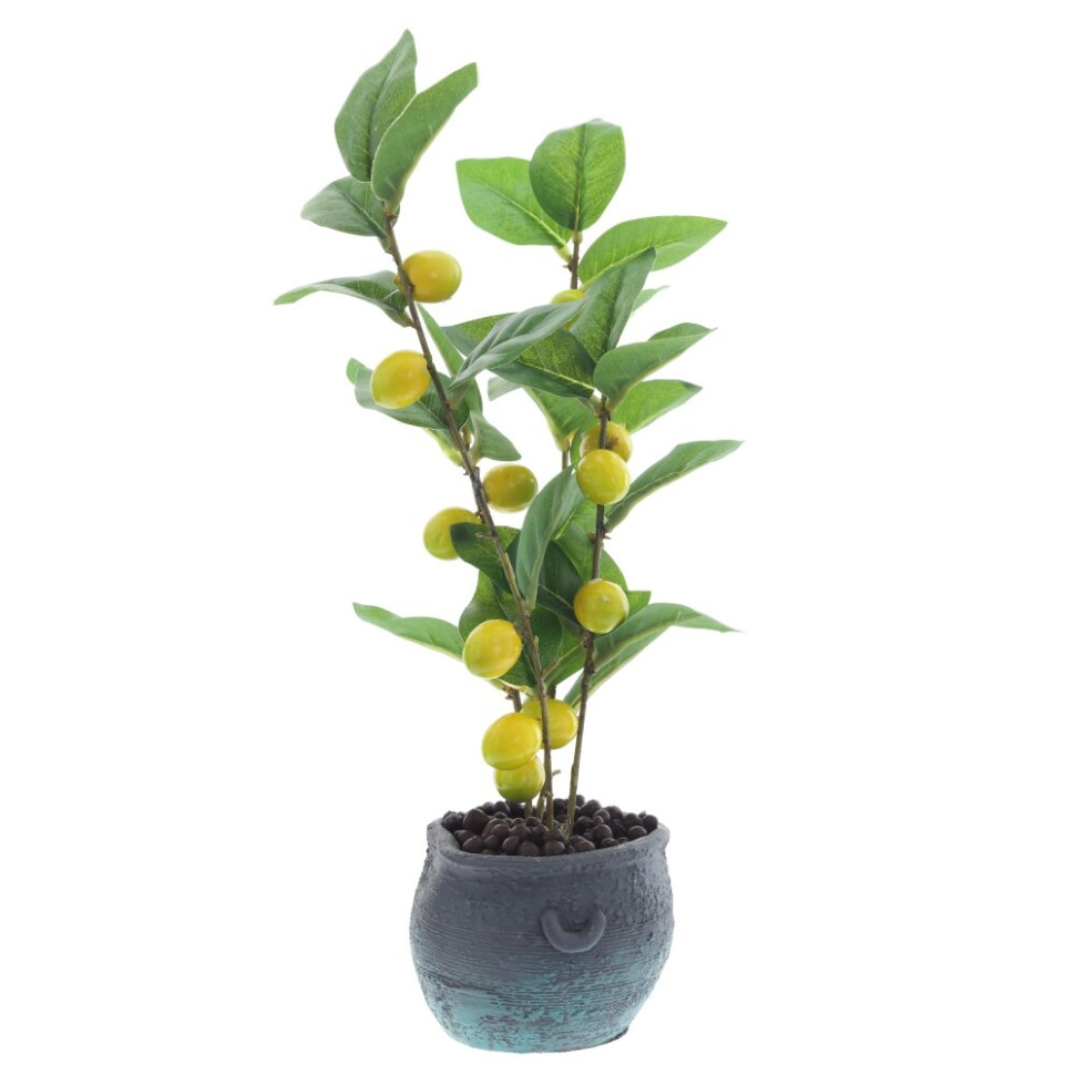 Дерево искусственное "Лимон", L15 W10 H35 см