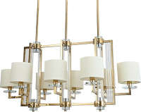 Подвесная люстра 35400 35408/S gold без абажуров Newport