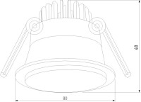 Точечный светильник Mils 25010/01 Elektrostandard