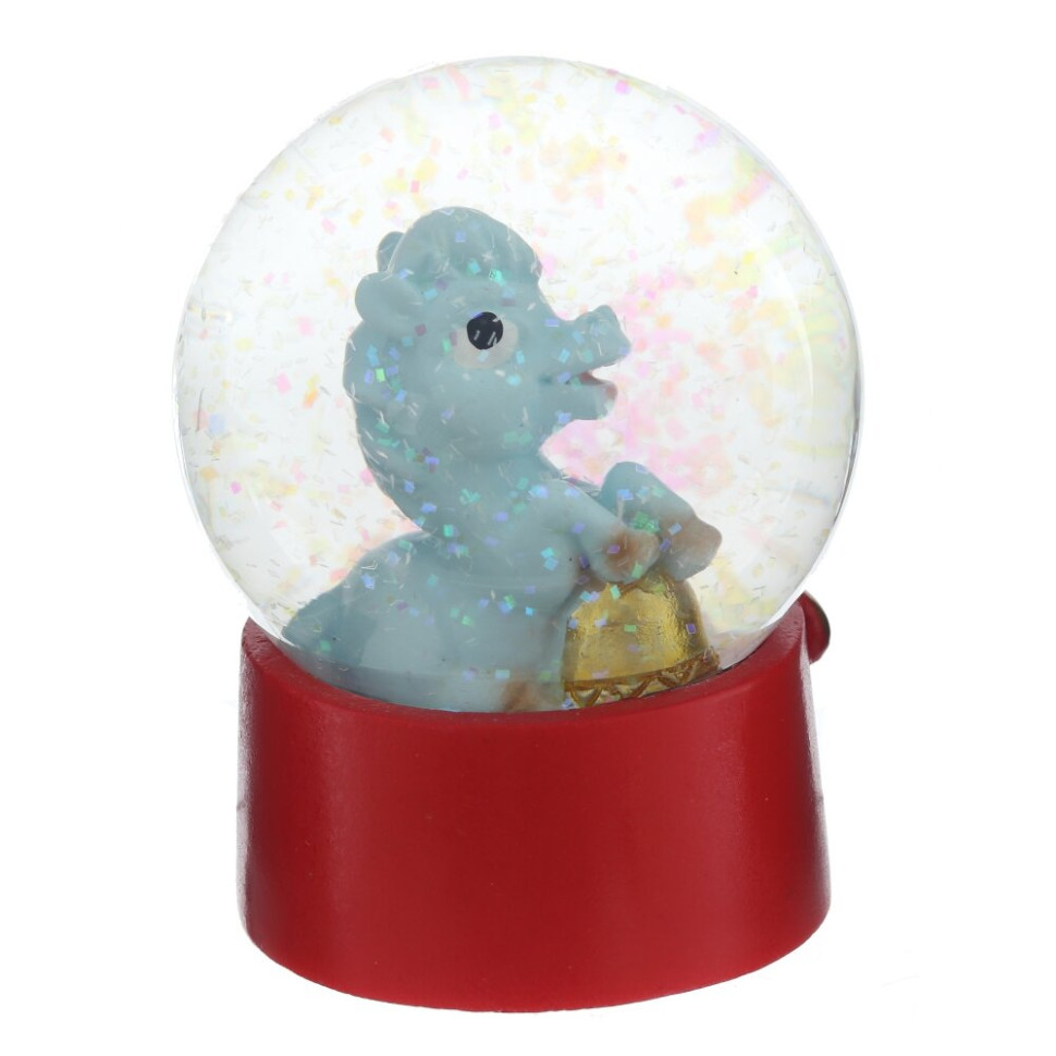 Фигурка декор в стекл шаре "Лошадка", L6 W6 H8 см, 2в.