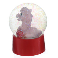 Фигурка декор в стекл шаре "Лошадка", L6 W6 H8 см, 2в.