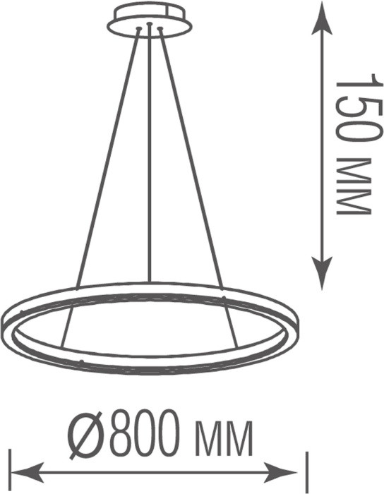 Подвесной светильник Ringlet S111028/1 D800 Donolux