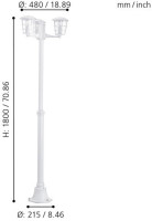 Наземный фонарь Aloria 93405 Eglo Наземный фонарь Aloria 93405 Eglo