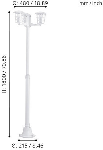 Наземный фонарь Aloria 93405 Eglo