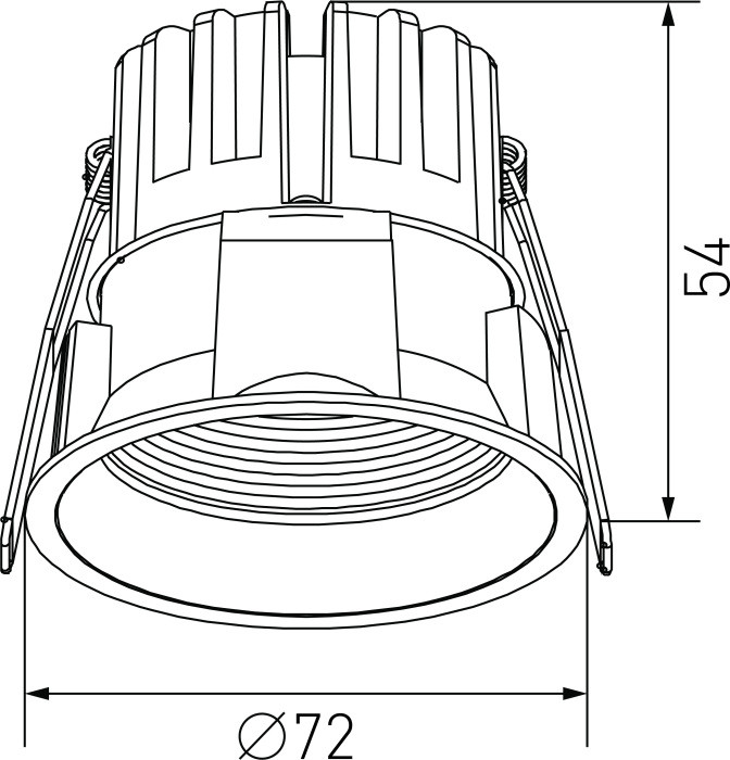 Точечный светильник DL-RE DL-RE1202-BL-NW DesignLed