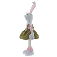 Игрушка набивная "Заяц/Зайка", L12 W7,5 H41/33 см, 2в.
