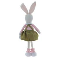 Игрушка набивная "Заяц/Зайка", L12 W7,5 H41/33 см, 2в.