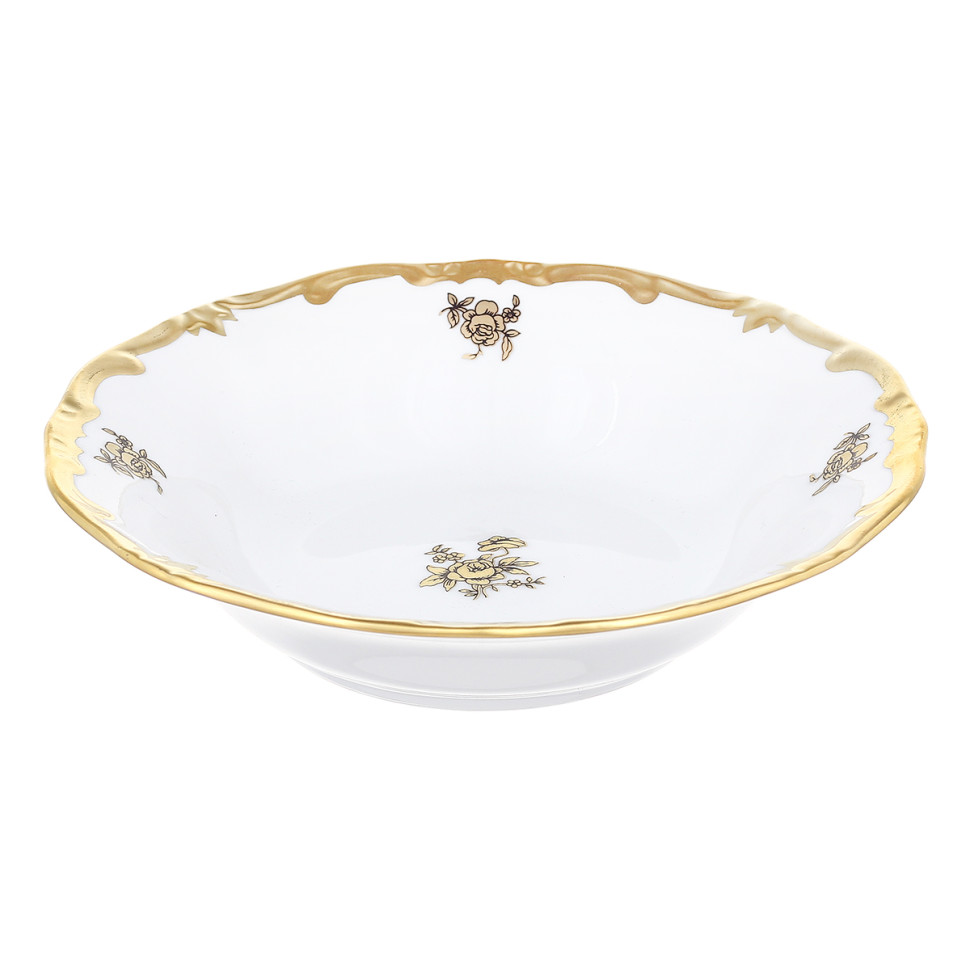 Набор салатников 16см.3шт."Роза золотая"