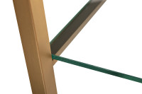 Стеллаж "Полусфера" прозр.стекло/золото Стеллаж "Полусфера" прозр.стекло/золото