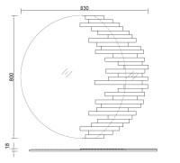 Зеркало круглое с декором Зеркало круглое с декором