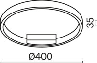 Потолочный светильник Rim MOD058CL-L25WK Maytoni