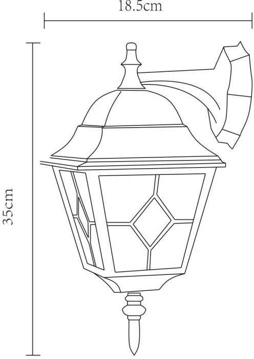 Настенный фонарь уличный Berlin A1012AL-1BN Arte Lamp
