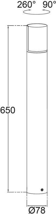 Наземный фонарь BRISBANE LED W1981-650 Gr Oasis Light
