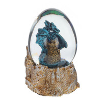 Фигурка декоративная в стекл.шаре "Дракон", D 7 см, L8 W7 H10 см, 2в.