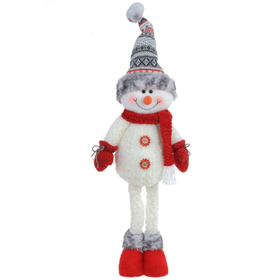 Игрушка набивная "Снеговик", L22 W9 H66/45 см, 2в.